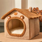 Foldable Pet House, Removable Washable Cat House, Puppy Cave Sofa, Pet Bed House for Extra Small Dogs and Small and Medium Cats