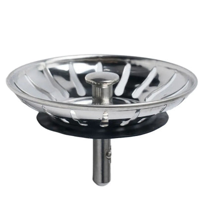 1Pc, Strainer, Premium Stainless Steel Replacement Kitchen Sink Strainer, Waste Drain Plug, 80mm, Basin Drain Stopper, Leach Basket