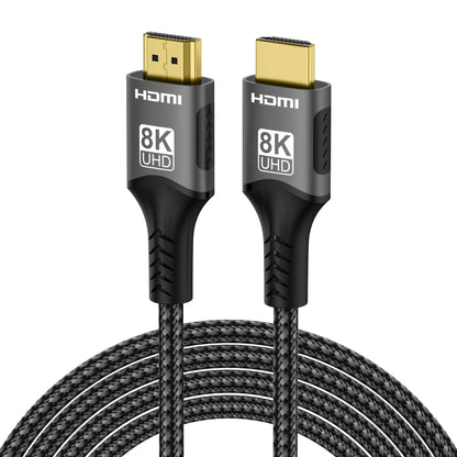 8K HDMI Cable, High Speed Hdmi Cables, Braided Nylon & Gold Connectors, HDMI2.1 4K @ 120Hz 8K@60Hz for Laptop PS5 Xbox HDTV