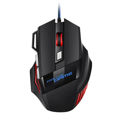 New Hyperspeed USB Gaming Mouse, RGB Backlit Ergonomic Game Mice, 7D Esports Wired Mouse for Laptop PC Gamer
