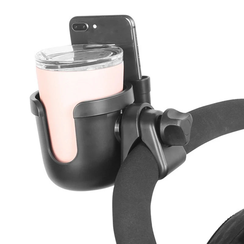 Stroller Cup Holder Phone Support Milk Bottle Drink Cup Holder Conversion 2 Cups Universal for Pram Baby Stroller Accessories