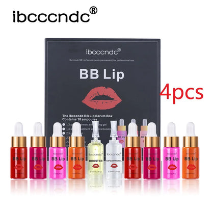 BB Lips Ampoule Serum Starter Set Semi-Permanent BB Lip Gloss Tinted Pigment Lasting Moisturizing For Lip Care Korea Glow