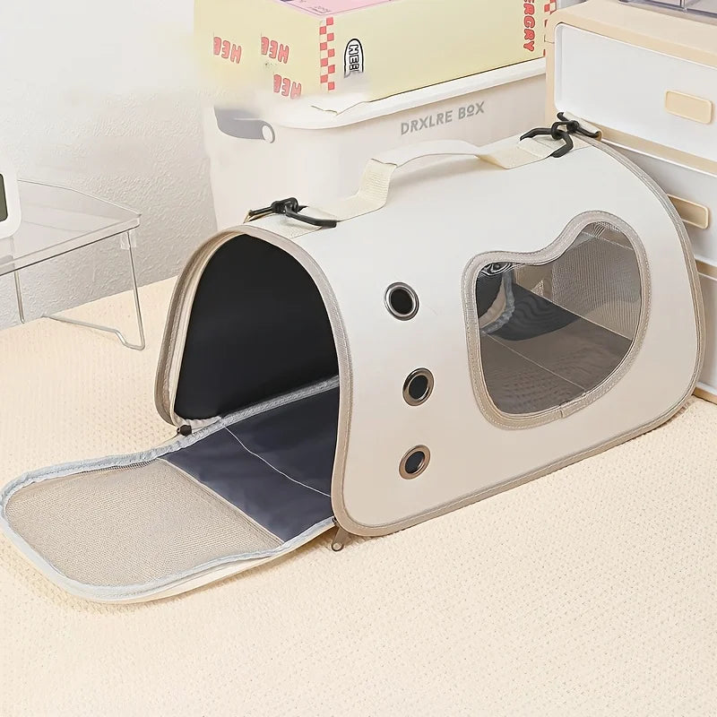 Portable Pet Carrier Bag for Small Dogs Cats, Outdoor Foldable Cat Bag, Breathable Cat Shoulder Bag, Kitten Carrying Bag