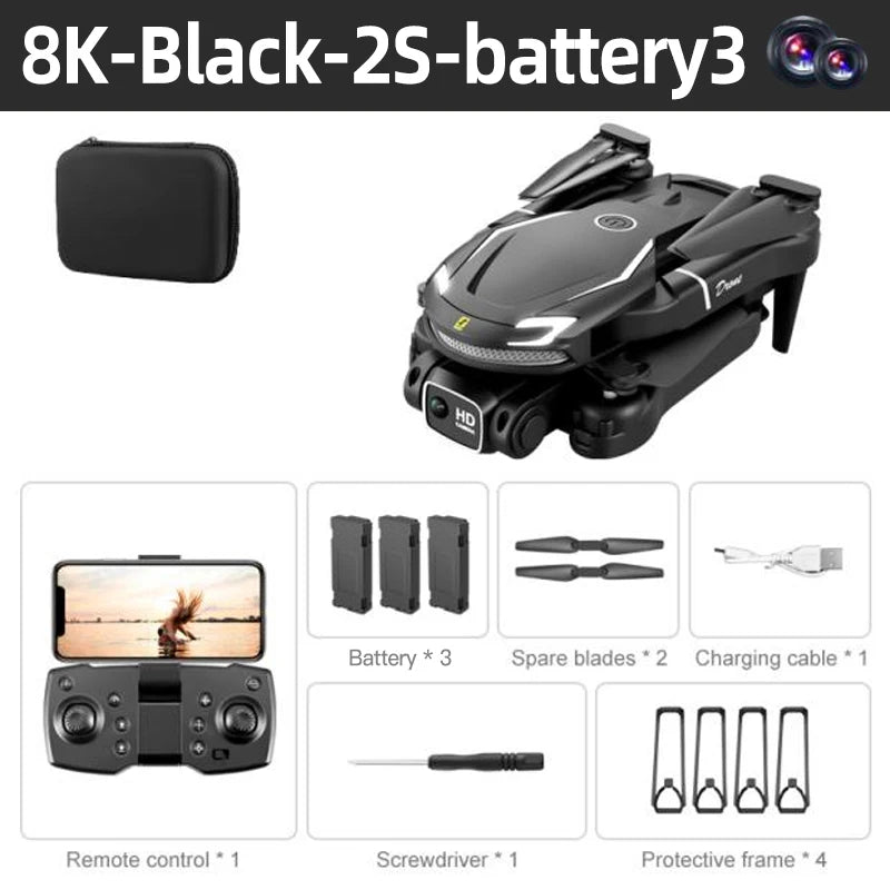 Lenovo New Mini Drone V88 5G 8K Professional 4K HD Aerial Photography Remote Control Aircraft Folding Quadcopter Toy Dron Gifts