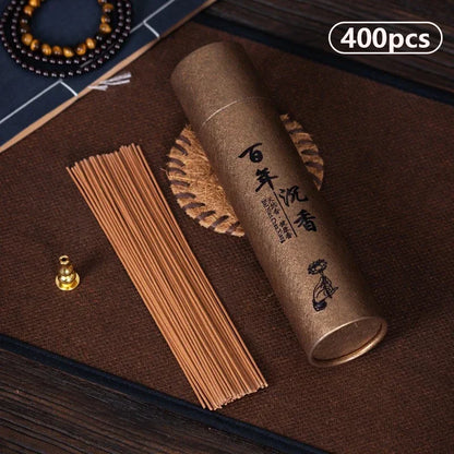 400Pcs, Natural Sandalwood Sticks Home Incense Sticks, Blessing Ceremony, Prayer, Buddha, Incense, Wormwood, Sandalwood, Agarwood
