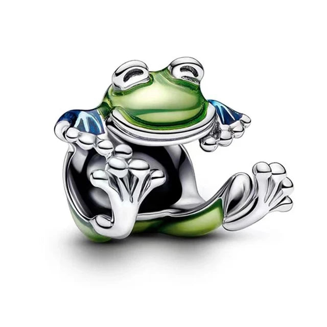 Sterling Silver Hot Sale  Ocean World Series Sea Turtle Starfish Little Crab Octopus Fashion Bead Fit Lady Bracelet DIY Jewelry