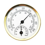 Mini Thermo-Hygrometer Analog Indoor Hygrometer Temperature and Humidity Meter Battery Free Diameter 58MM