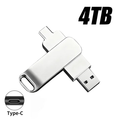 64TB USB 3.2 Flash Drive Metal Ultra-Speed Pen Drive 16TB 8TB Waterproof Type-C USB PenDrive For Computer Storage Devices 2026