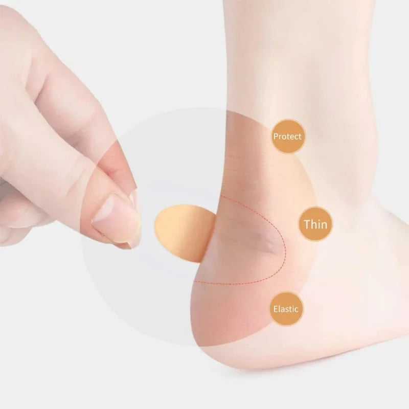 10-100pcs Gel Heel Protection Foot Patches Adhesive Blister Pads Hydrocolloid Heel Liner Shoes Stickers Pain Plaster Foot Care