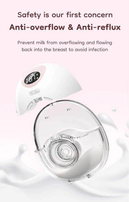 MAMIJOY Wearable Electric Breast Pump 4 Modes 36 Suction Levels Hands Free 35dB Low Noise Breast Pumps Breastfeeding EB50＆EB50D
