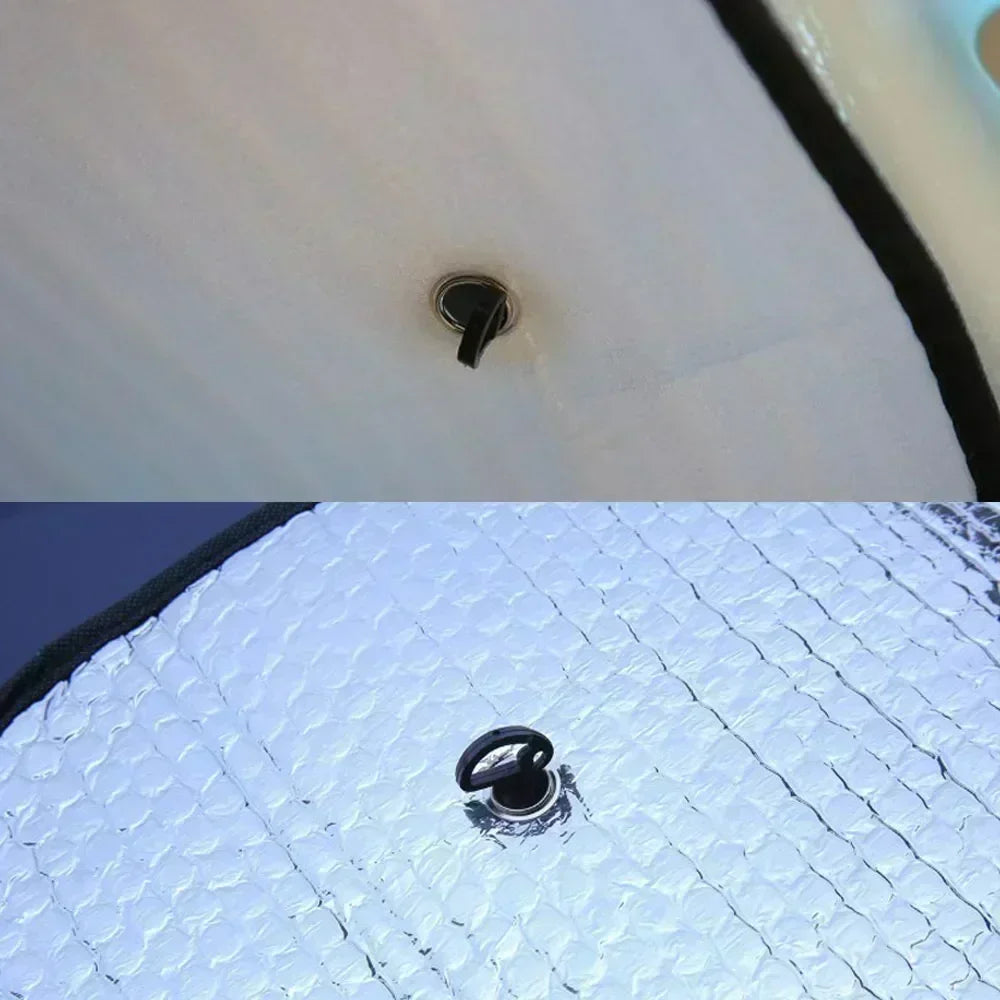 Universal Windshield Sunshade, Foldable Car Front Window Sunshade, Snow Ice Protection Cover, Winter Summer Windshield Shield