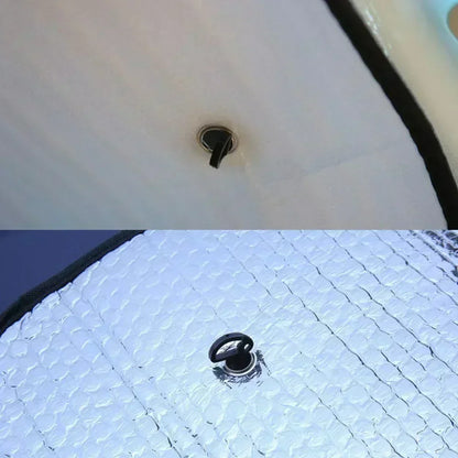 Universal Windshield Sunshade, Foldable Car Front Window Sunshade, Snow Ice Protection Cover, Winter Summer Windshield Shield