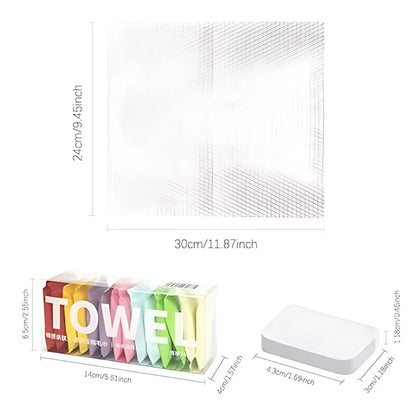 Thoughtful Valentines Gift for Him/Her -Individually Wrapped Compressed Towels, Soft Cotton Facial Towellets for Travel, Hygienic