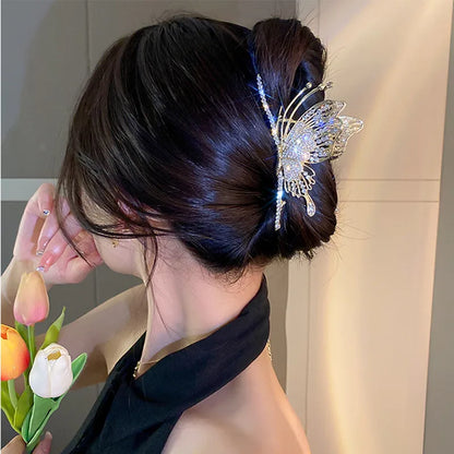 New Fashion Fine Luxury Metal Butterfly Elegant Hairpin for Women Girl Hair Accessories Headdress Wholesale