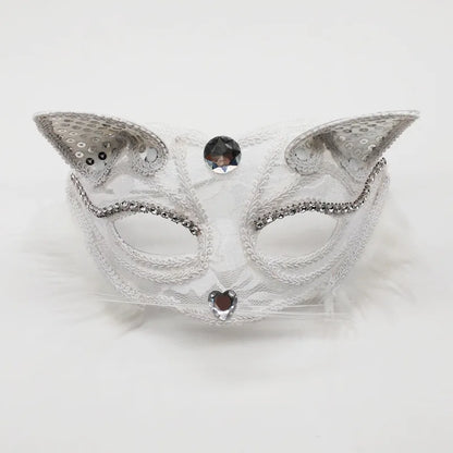 Sexy Lace Mask For Women Masquerade Party Props Halloween Cosplay Costume Accessories Half Face Cover Mask Animals Cat Eye Mask