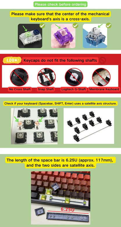 Contour Lines Translucent Keycaps Side Engraving Cherry Profile Black White Key Cap 60 70 80 90 100 Layout Mechanical Keyboard