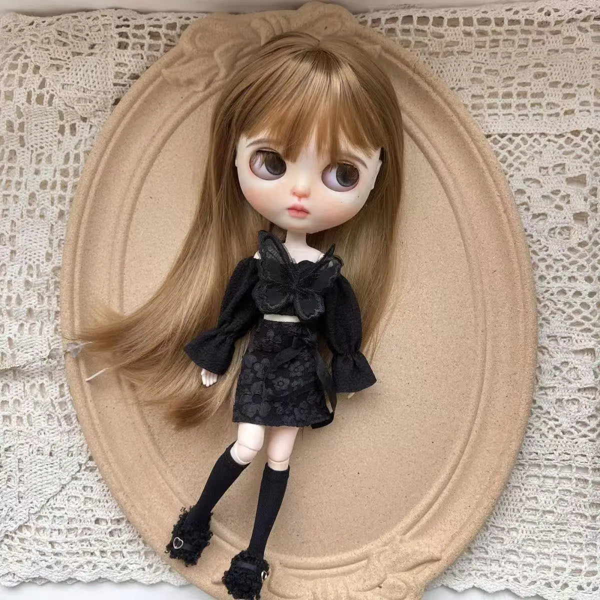 Fashion 1/6 Blythe Doll Clothes Sweater Set Barbir Doll Replace Clothes Ob24 Doll Outfit Accessories No Socks