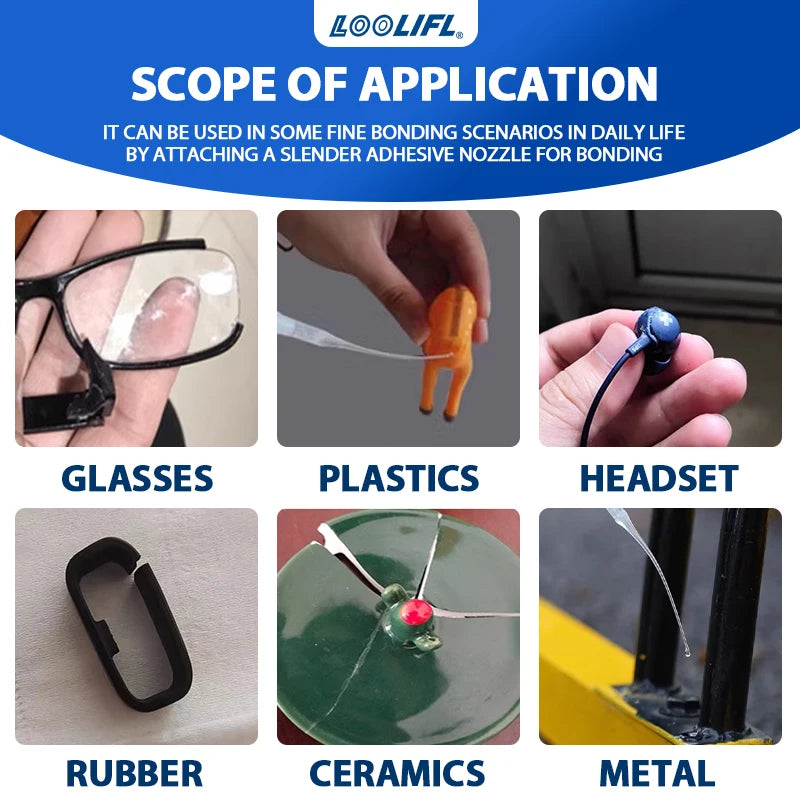 10pcs Super Adhesive 502 Transparent Adhesive, suitable for DIY toys, handicrafts, shoes, paper, wood, plastic, and everyday quick repairs