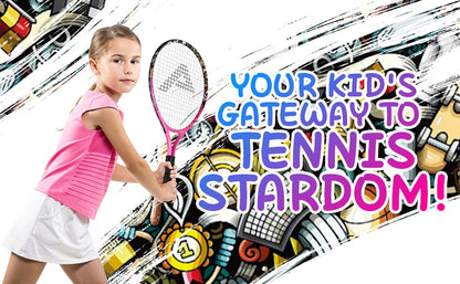 Tennis Rackets for Kids Toddlers 17'' with Cover Bag for Girl and Boy Tennis Racquet, AMASPORT