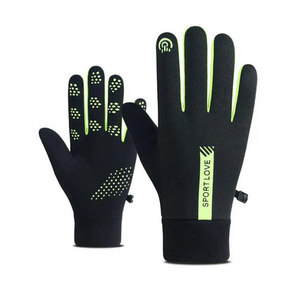 Women's Winter Cycling Bike Gloves, Thermal Fleece, Cold Resistant, Windproof, Warm, for Outdoor Running and Skiing