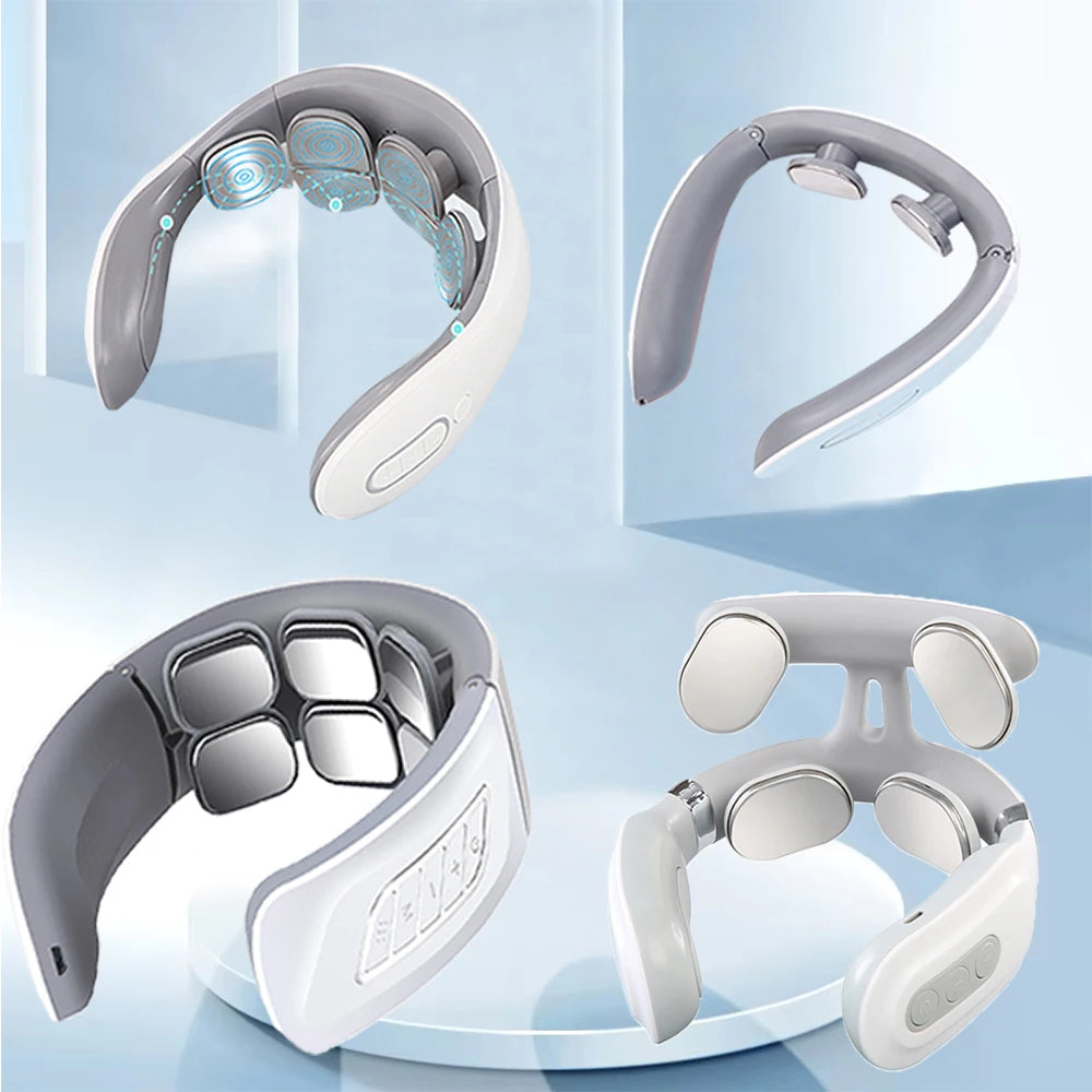 Portable Smart Neck Massager USB Charging for Cervical Pain Relief for Neck PainElectric Deep Tissue Massager for Neck