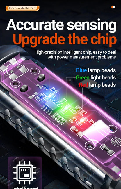 Multifunction Voltage Tester, Pen Detector, Induction AC 24V-250V Voltmeter, NCV Wire Line breakpoint electrician Tools, ANENG B15