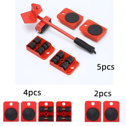 Multipurpose Furniture Mover Set, Heavy Duty Rollers Dolly For Effortless Moving & Lifting, 360 degree Rotation Rollers