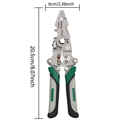 Foldable Wire Stripper Multifunctional Wire Stripper Wire Stripping Pliers Crimper Wire Crimping Tool for Electricians Home DIY