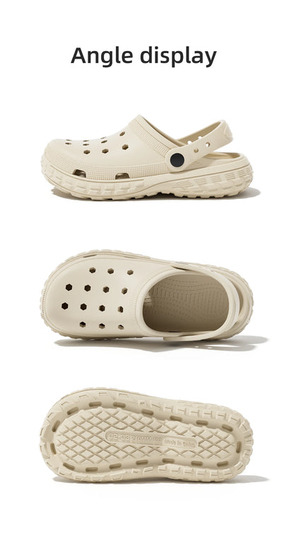 EVA Unisex Hole Shoes, Beach Thick Bottom Outdoor Slippers, Comfortable Breathable Indoor Slippers