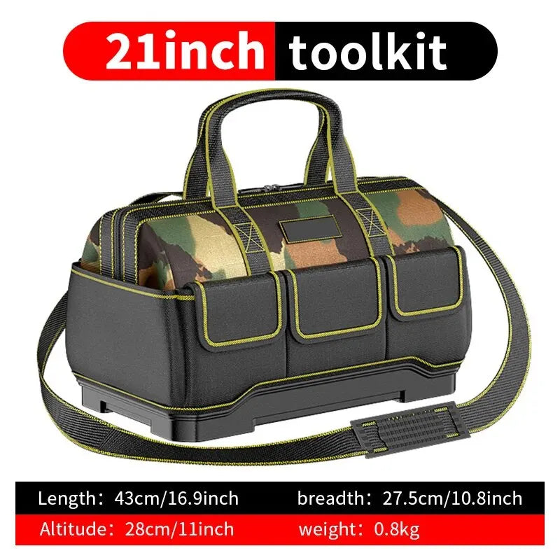 Professional Electrician Tool Bag, Reflective, Waterproof, Multi-Pocket, Durable Oxford, 4 Sizes Available