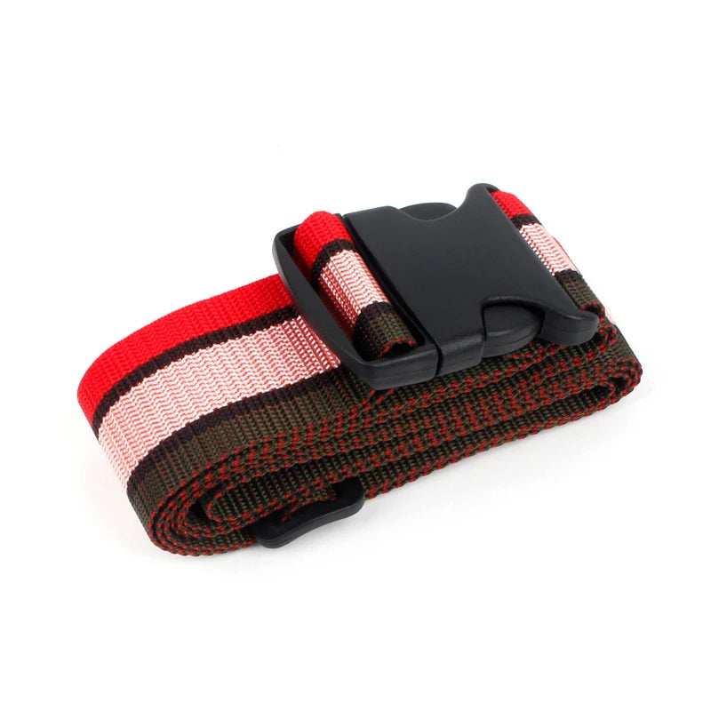 Straight Shaped Luggage Straps for Suitcase, Polyester Luggage Belt with Adjustable Release Buckle Travel Accessory
