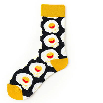 New cotton socks high-quality men's and women's British style casual Harajuku fashion novelty literary couple sexy socks