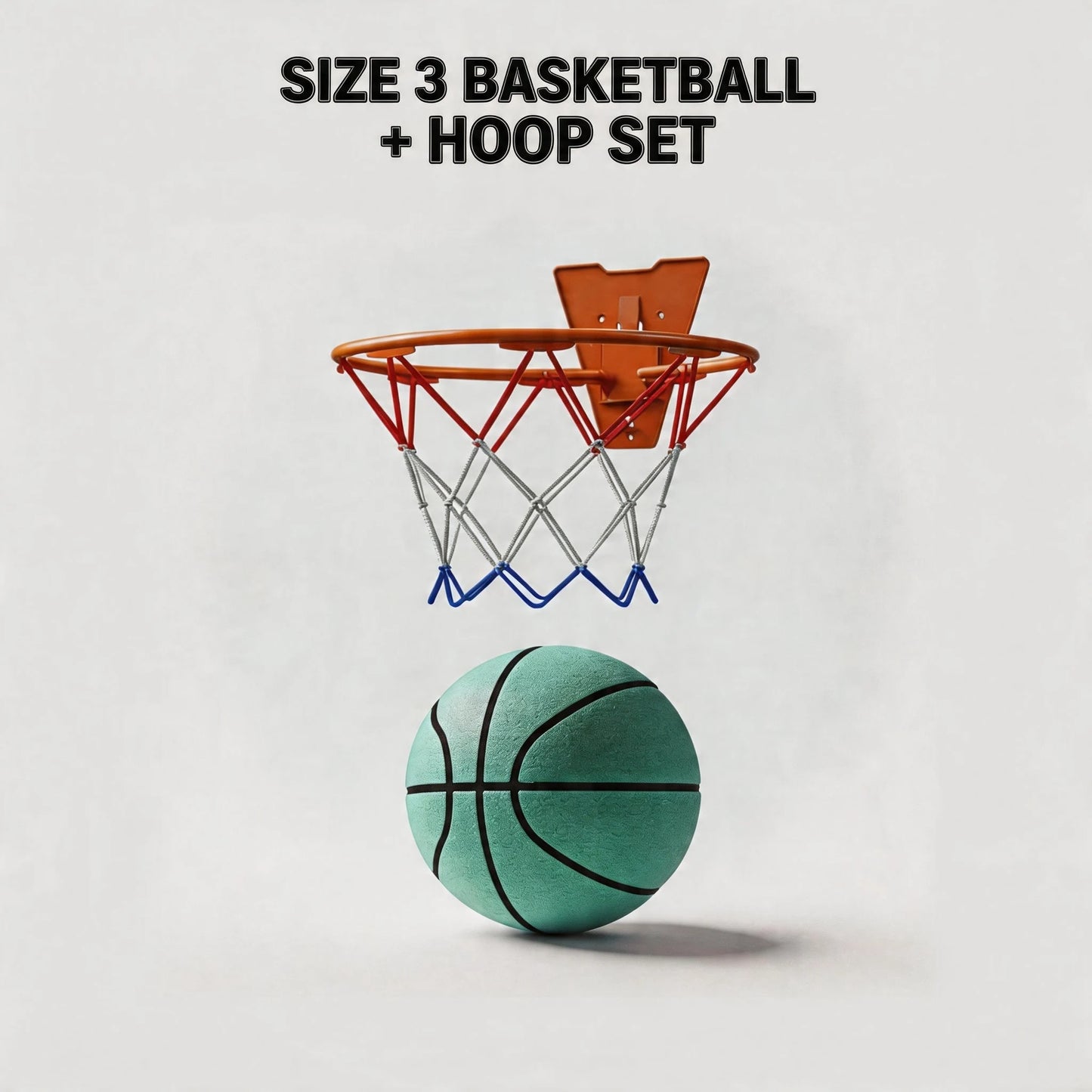 Silent Foam Basketball Hoop Set | Soft, High-Rebound PU Material | Indoor Silent Training Ball