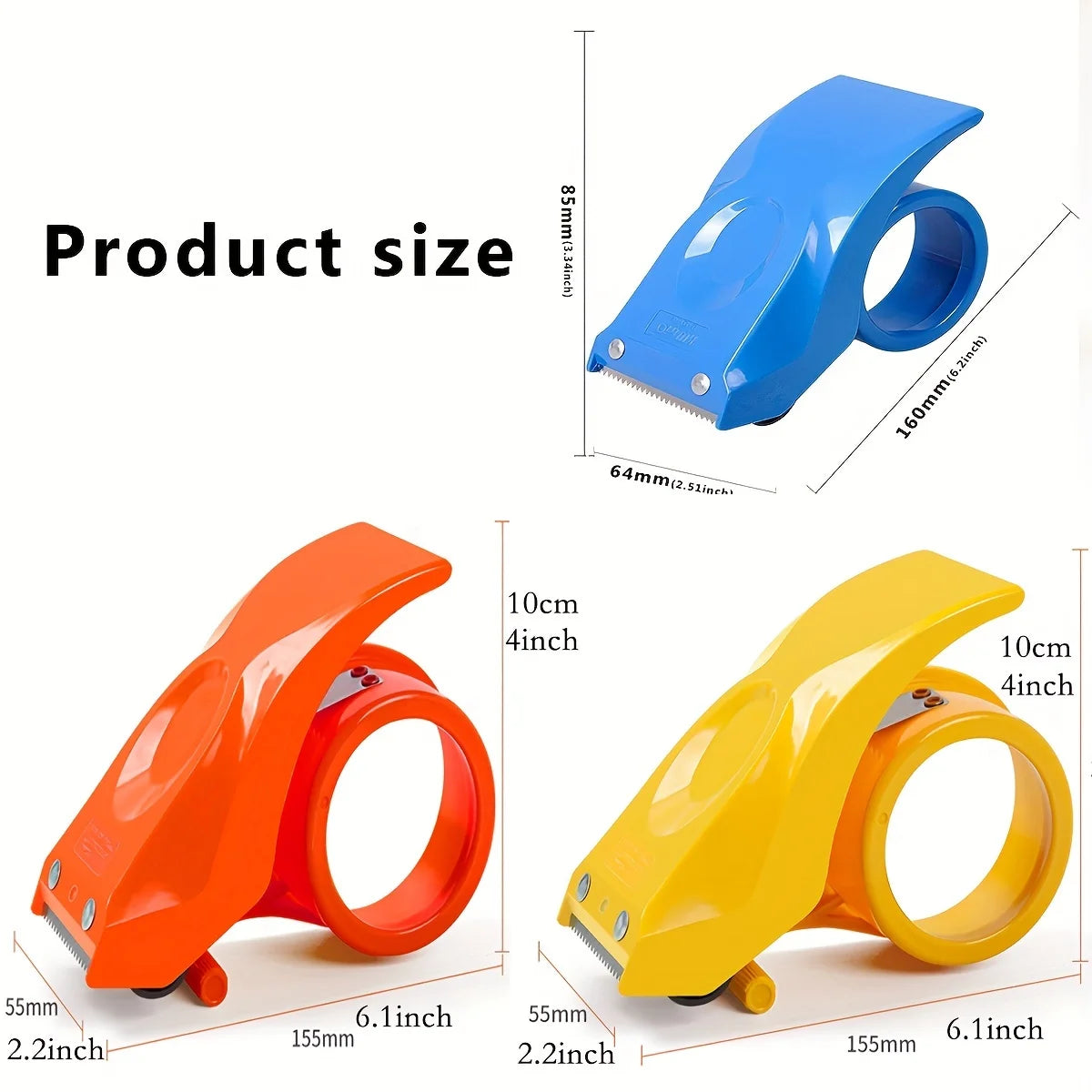 Lightweight Shipping Tape Dispenser Handheld Packing Cutter For Express Packaging Anti Drop Portable Packing Tape Office Tools