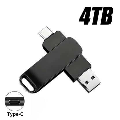 64TB USB 3.2 Flash Drive Metal Ultra-Speed Pen Drive 16TB 8TB Waterproof Type-C USB PenDrive For Computer Storage Devices 2026