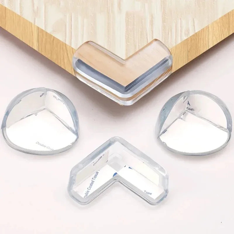 4/8/10/12Pcs Baby Safety Silicone Protector Table Corner Edge Protection Cover Transparent Anti Collision Soft Guard Home Tool