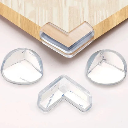 4/8/10/12Pcs Baby Safety Silicone Protector Table Corner Edge Protection Cover Transparent Anti Collision Soft Guard Home Tool
