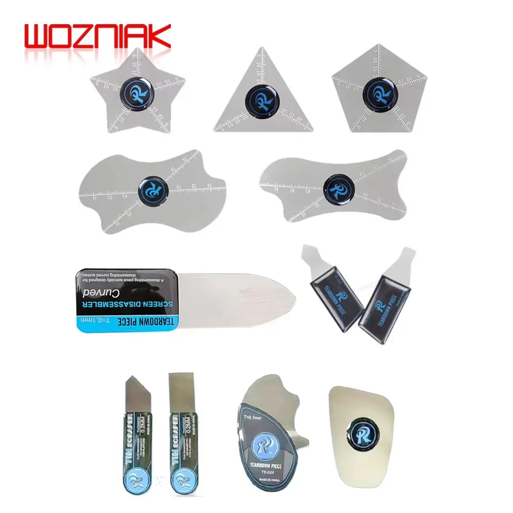 WOZNIAK Curved Screen Ultra Thin Metal Opening Tool For Mobile phone Ipad Laptop Screen Separating 0.1mm Steel Opening Pry Tools
