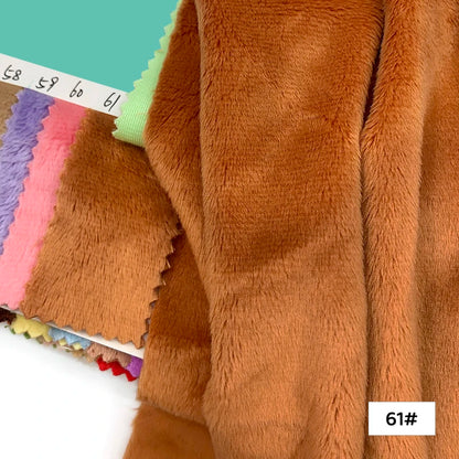 45x50cm 34~66# Plush Fabric For Sewing 5mm Pile Length 100 Polyester Hair Material For Popular Cotton Dolls DIY Handmade Fabric