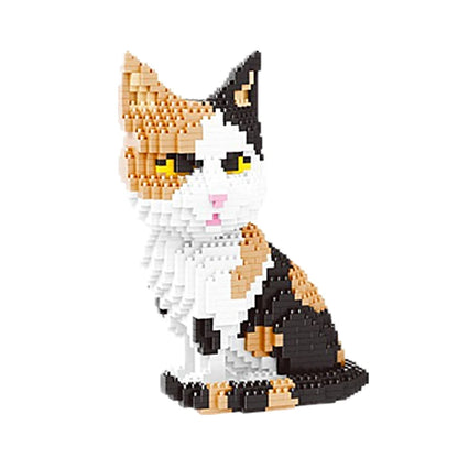 Cartoon Animal Building Blocks Creative Pet Dog And Cat Assembly Toy DIY Educational Puzzle Parent-Child Interactive Toy Cartoon