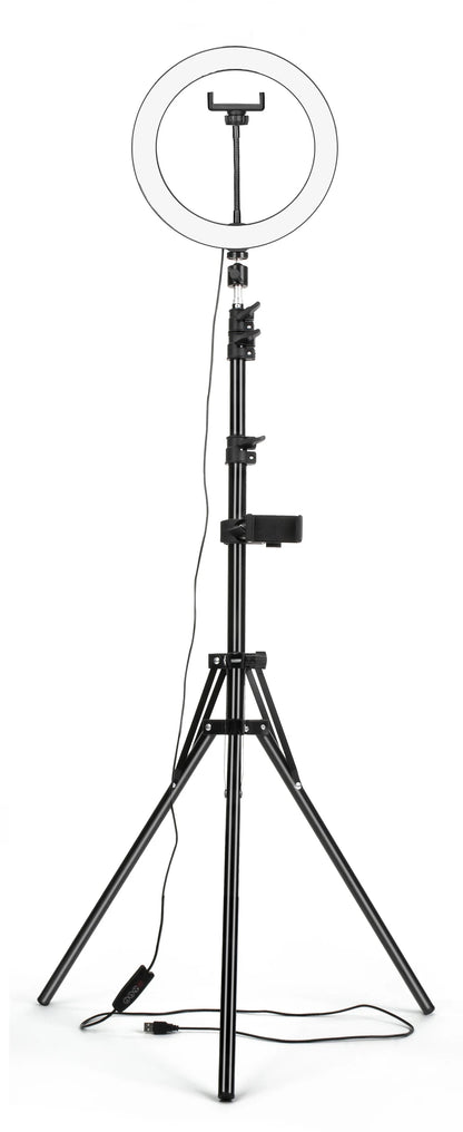 Tripod With LED Ring Light For Phone, Tripod Camera Stand Selfie Photography Light LED Lamp Color Photo Studio For YouTube Live