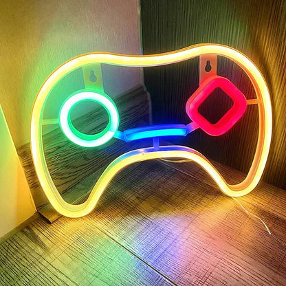 LED Neon Signs for Bedroom Wall Decor, USB Powered Switch LED Neon Light for Game Room, Living Room, Teen Gamer Room Decoration