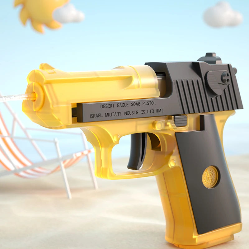 Summer Water Gun, Non-Electric, High-Pressure, Fully Automatic Shooting, Water Beach Toy Gun for Kids, Children, Boys, Girls