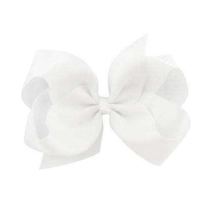 1PC Grosgrain Ribbon Solid Color Hair Bows Clip Girls Hair Clips Hairpins Barrettes Kids Baby Hair Accessories Wholesale
