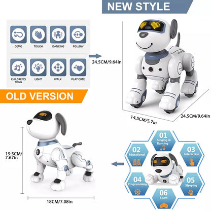 Intelligent Robot Dog, Remote Control Electronic Sing Dance Follow, Smart Interactive Stunt Music Toy, Programmable Puppy, Kid Gift
