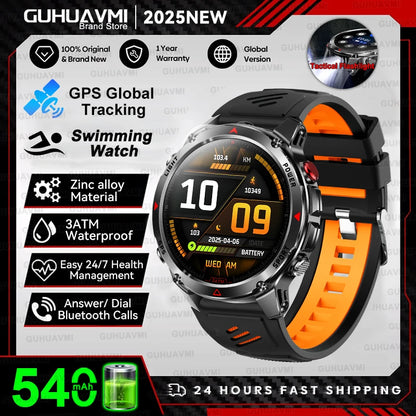 New Professional GPS Sports Smart Watch, Outdoor RIDE Run GPS track Swim Watchs Compass Altimeter, 3ATM Sports Bracelets, men, ladies