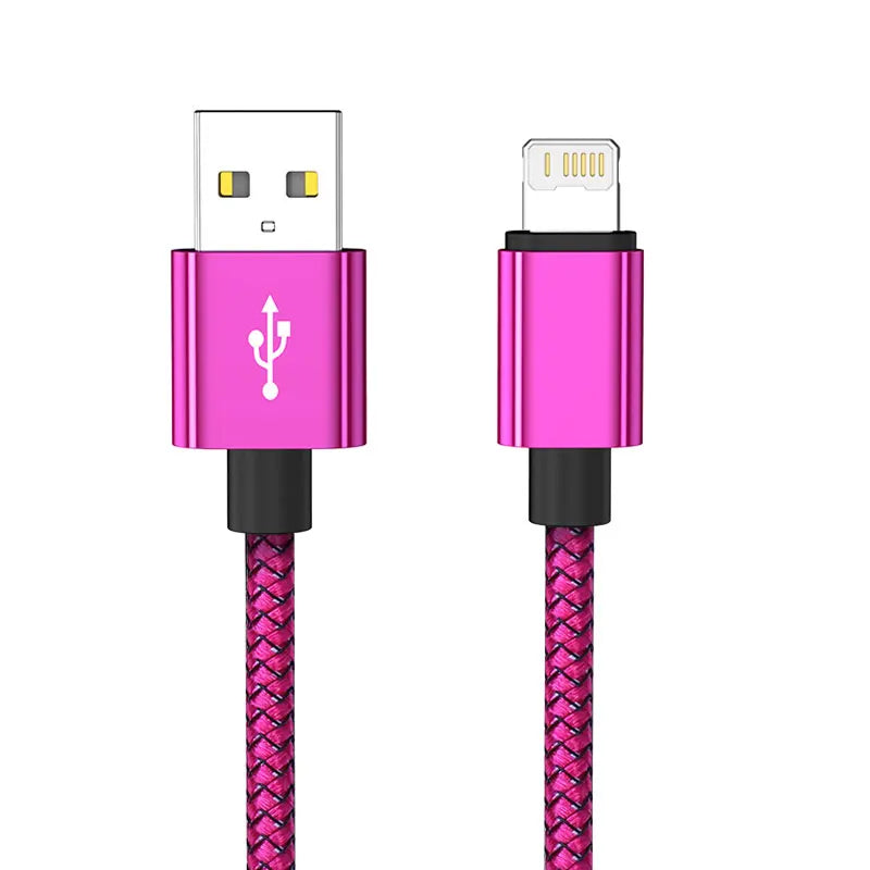 20cm 1m 2m 3m USB Cable Charger For iPhone 13 12 11 Pro XS MAX X 8 7 6S 6 Plus 5 iPad Fast Charging Original Long Wire Data Cord