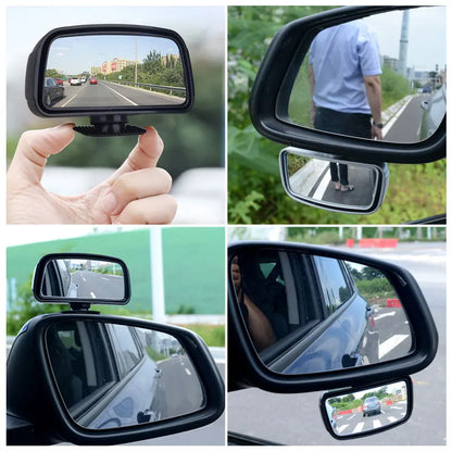 360 Degree Adjustable Wide Angle Side Rear Mirror Blind Spot Convex Mirrors for Car Reverse Parking Auxiliary Rear View Mirror