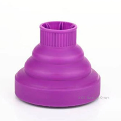 New 1PC Foldable Silicone Hairdryer Diffuser Cover Temperature Resistant Silica Hairdressing Curly Styling Hair Care Salon Tool
