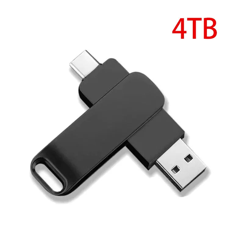 2-In-1 TYPE-C USB Flash Drive 3.2 High-speed PenDrive USB Memory Stick Real Capacity Pen Waterproof Flash Disk Pen Drive